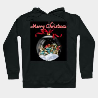 Elegant Christmas Goblet Adorning the Tree Hoodie